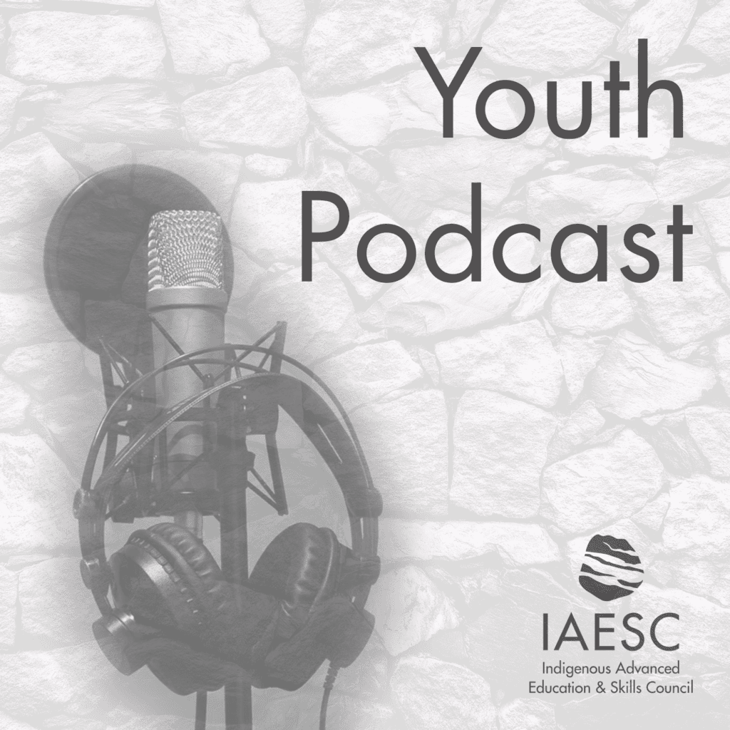 Microphone and headphones on a rock background. "youth Podcast" text overlayed